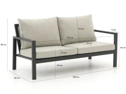 Manifesto Alzano lounge tuinbank 168cm