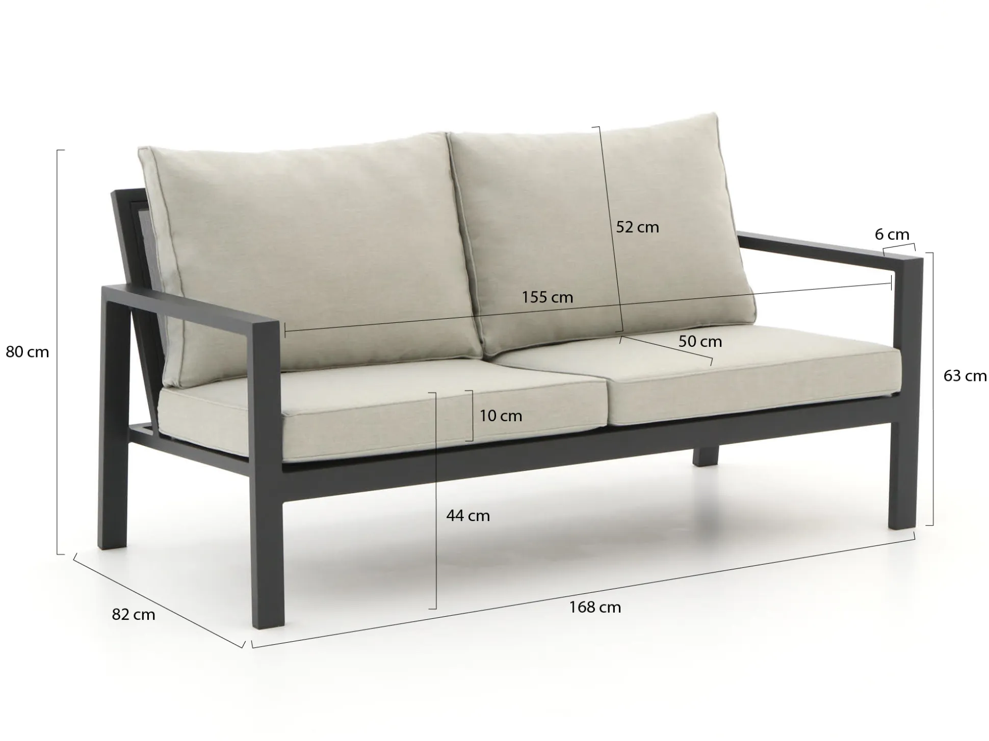 Manifesto Alzano lounge tuinbank 168cm