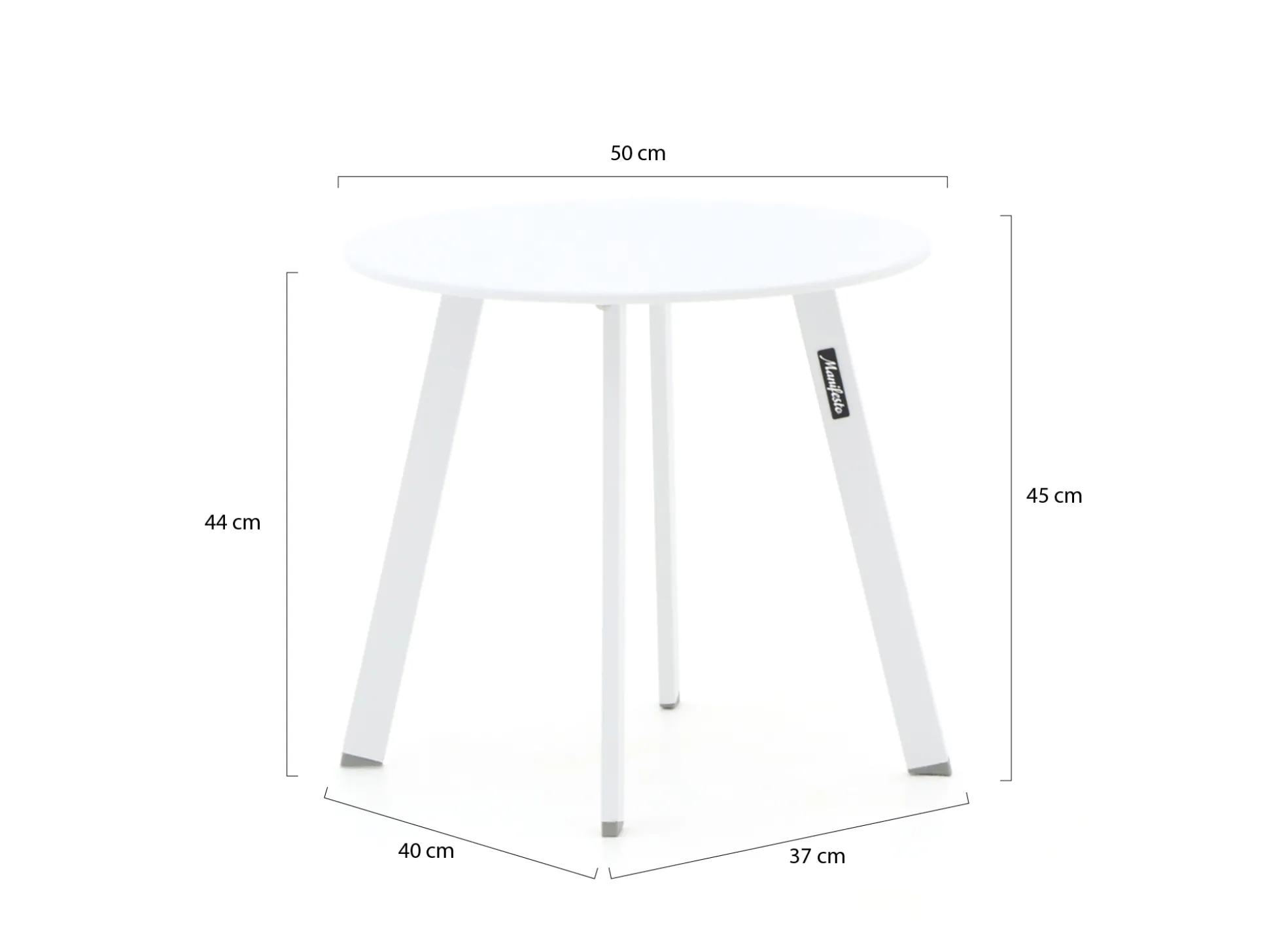 Manifesto Bovezzo bijzet tuintafel ø 50cm (h:45cm)