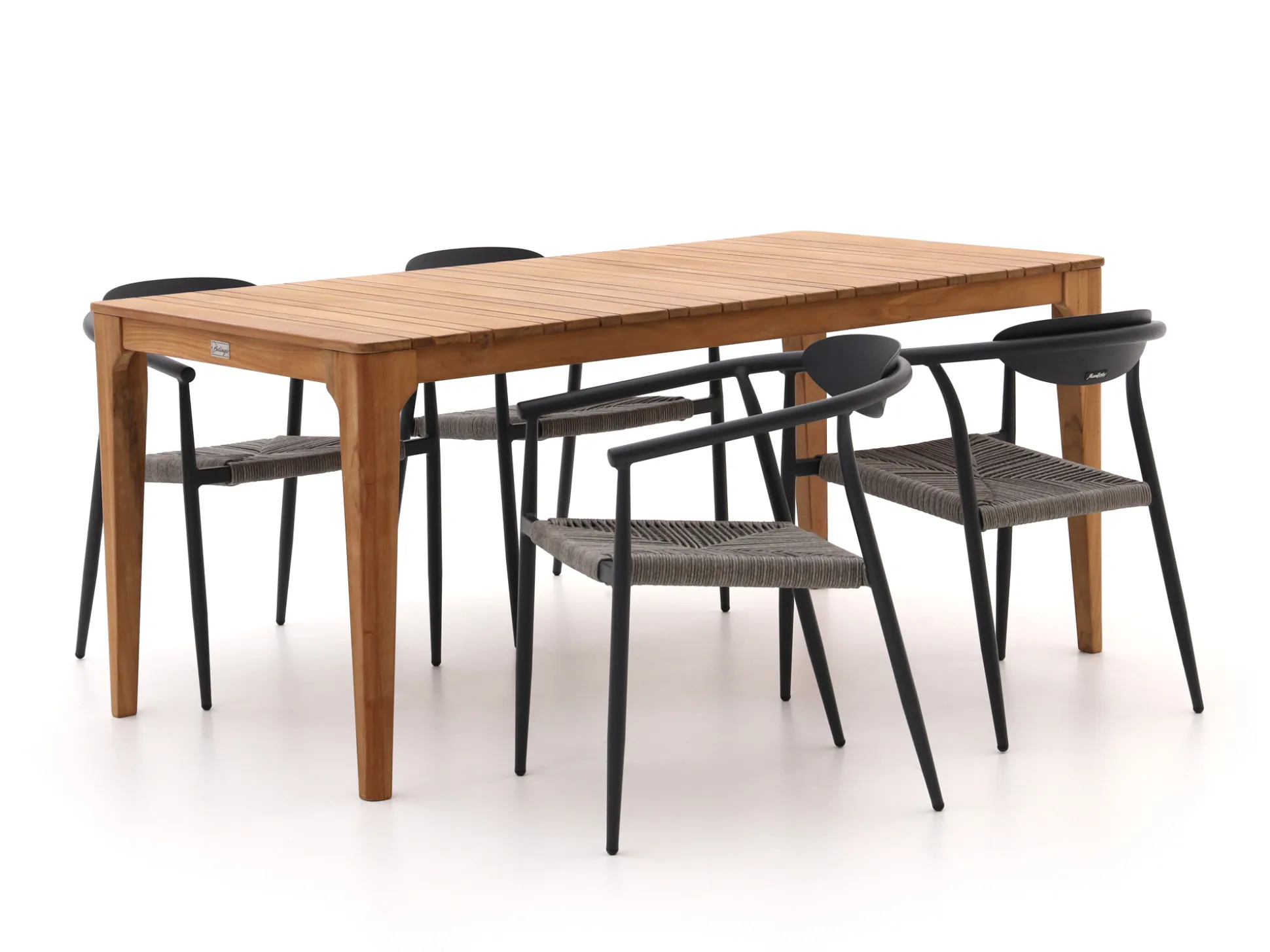 Manifesto Cavone/Bruca 170cm dining tuinset 5-delig stapelbaar