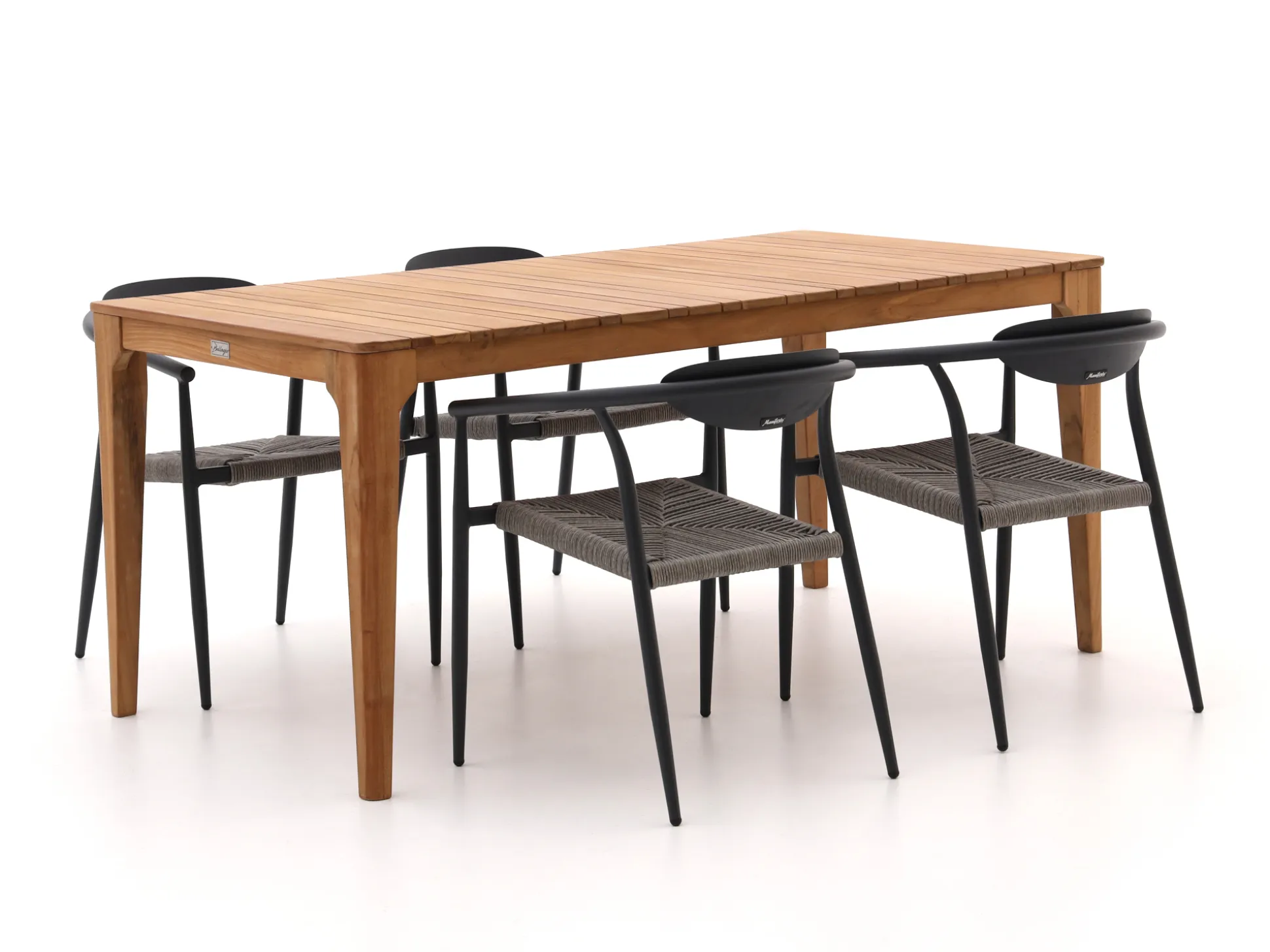 Manifesto Cavone/Bruca 170cm dining tuinset 5-delig stapelbaar