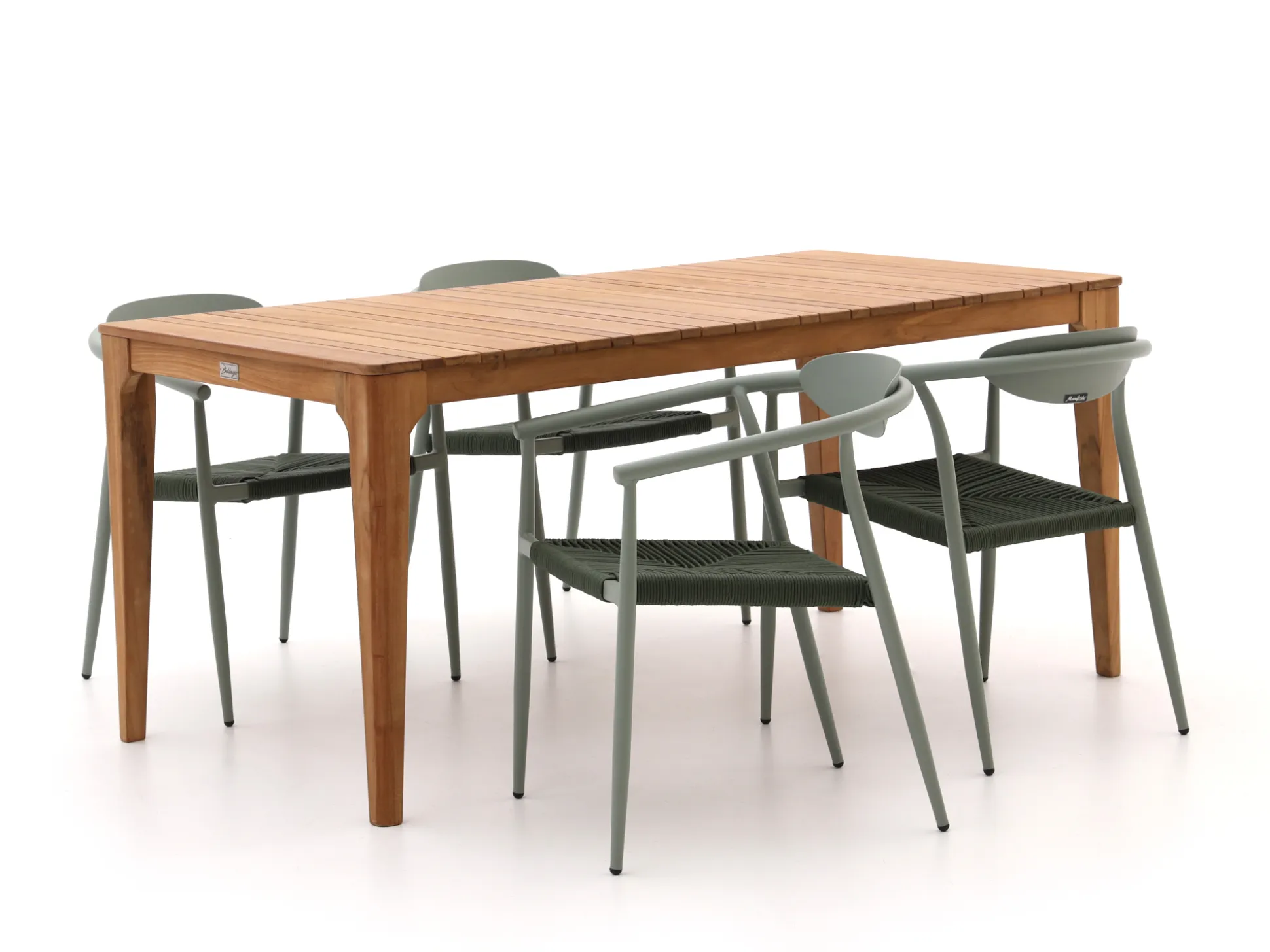 Manifesto Cavone/Bruca 170cm dining tuinset 5-delig stapelbaar