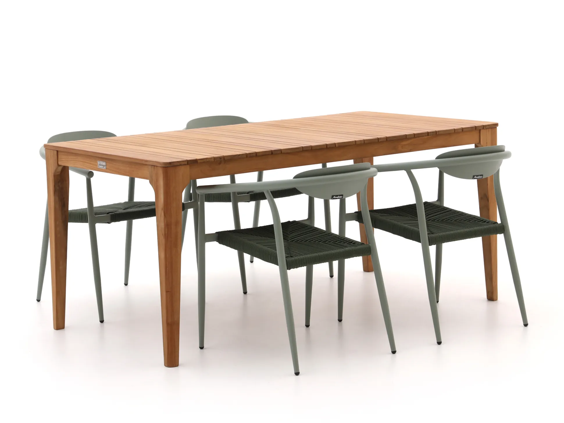 Manifesto Cavone/Bruca 170cm dining tuinset 5-delig stapelbaar