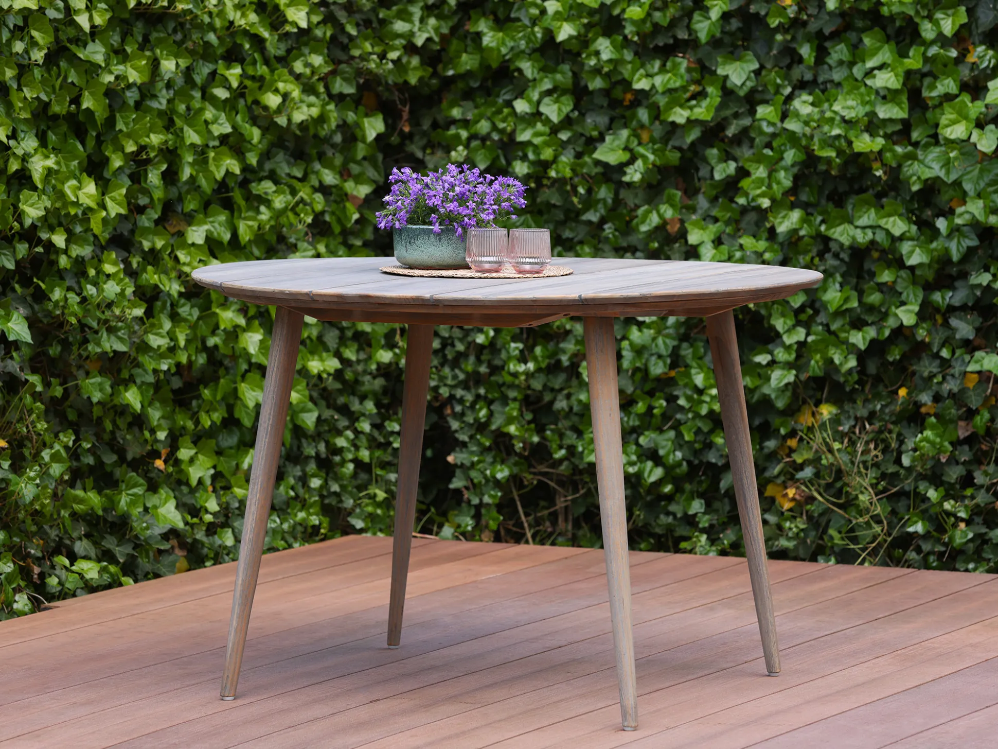 Manifesto Cavone/ROUGH-K ø 115cm dining tuinset 5-delig stapelbaar
