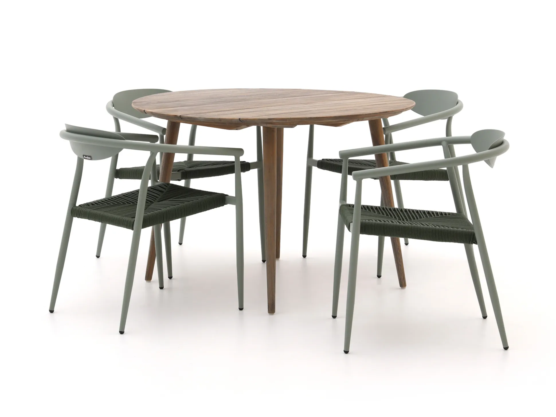 Manifesto Cavone/ROUGH-K ø 115cm dining tuinset 5-delig stapelbaar