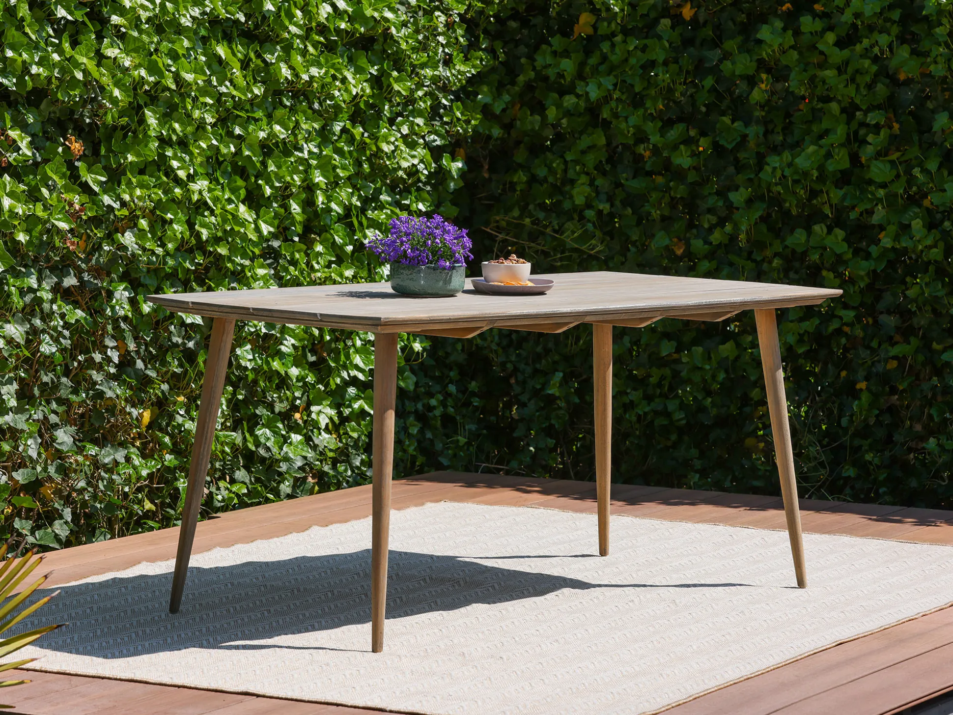 Manifesto Cavone/ROUGH-K 160cm dining tuinset 5-delig stapelbaar