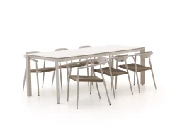 Manifesto Cavone/Sestino 220cm dining tuinset 7-delig stapelbaar