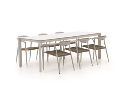 Manifesto Cavone/Sestino 220cm dining tuinset 7-delig stapelbaar