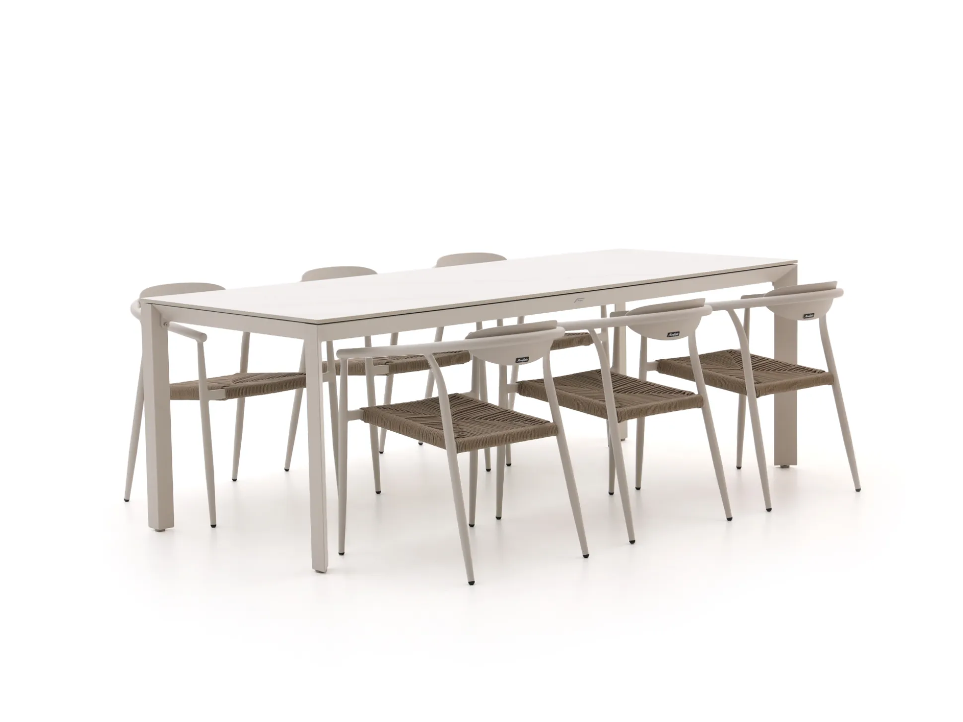 Manifesto Cavone/Sestino 220cm dining tuinset 7-delig stapelbaar