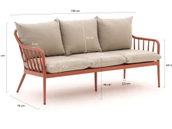 Manifesto Celante lounge tuinbank 3-zits 182cm