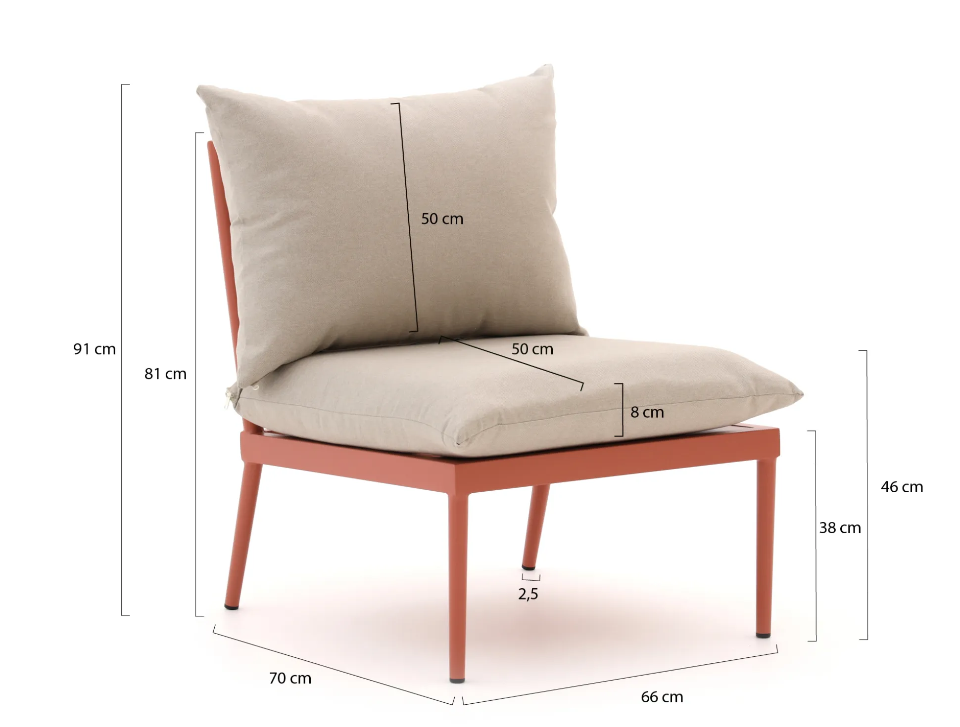 Manifesto Celante lounge tussenmodule 66cm