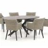 Manifesto Matese/Fidenza ovaal 220cm dining tuinset 7-delig