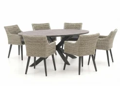 Manifesto Matese/Fidenza ovaal 220cm dining tuinset 7-delig