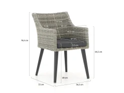 Manifesto Matese/Menzano 220cm dining tuinset 7-delig