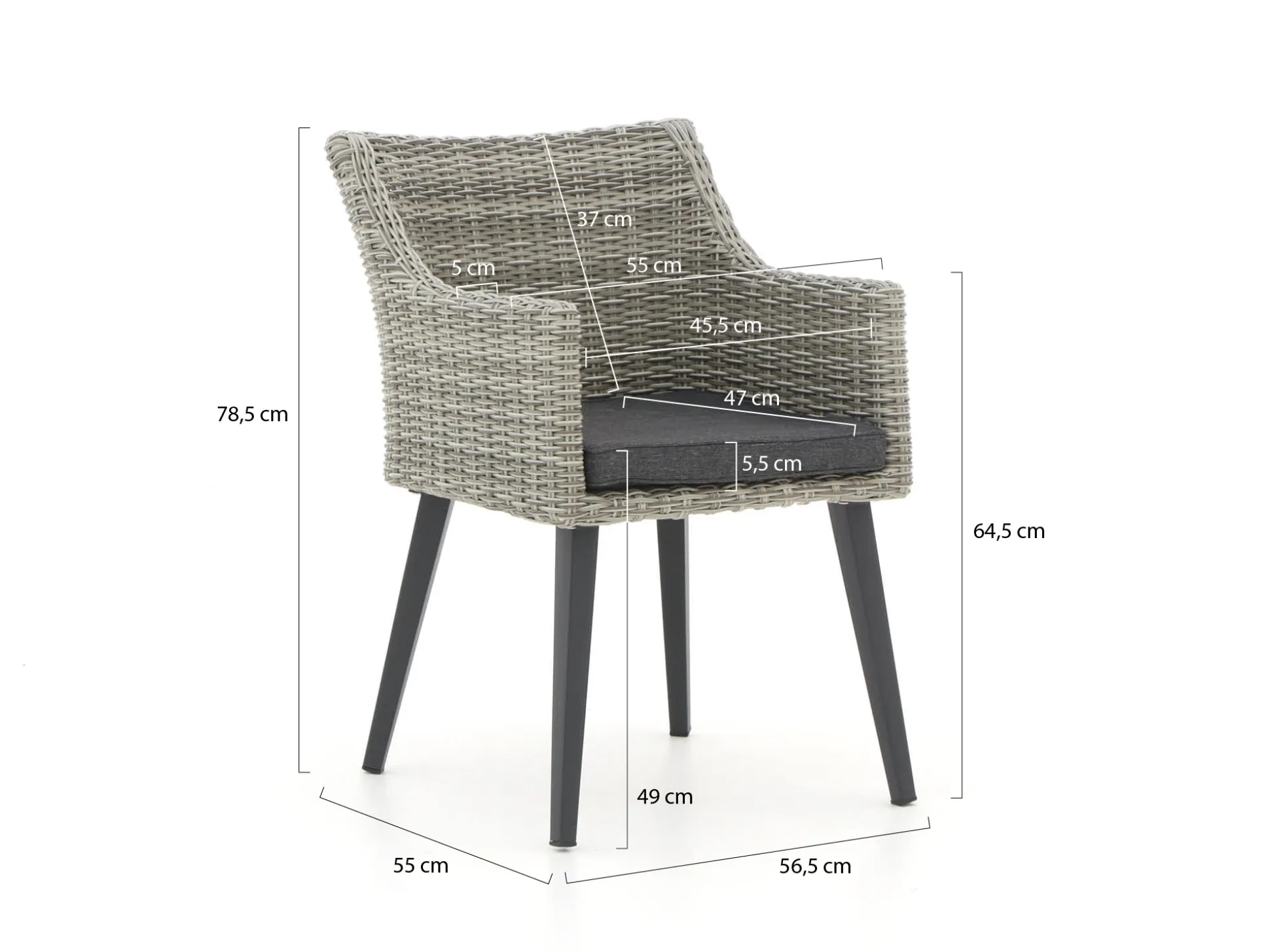 Manifesto Matese/Menzano 220cm dining tuinset 7-delig
