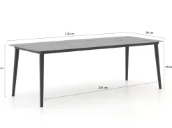 Manifesto Matese/Sora 220cm dining tuinset 7-delig
