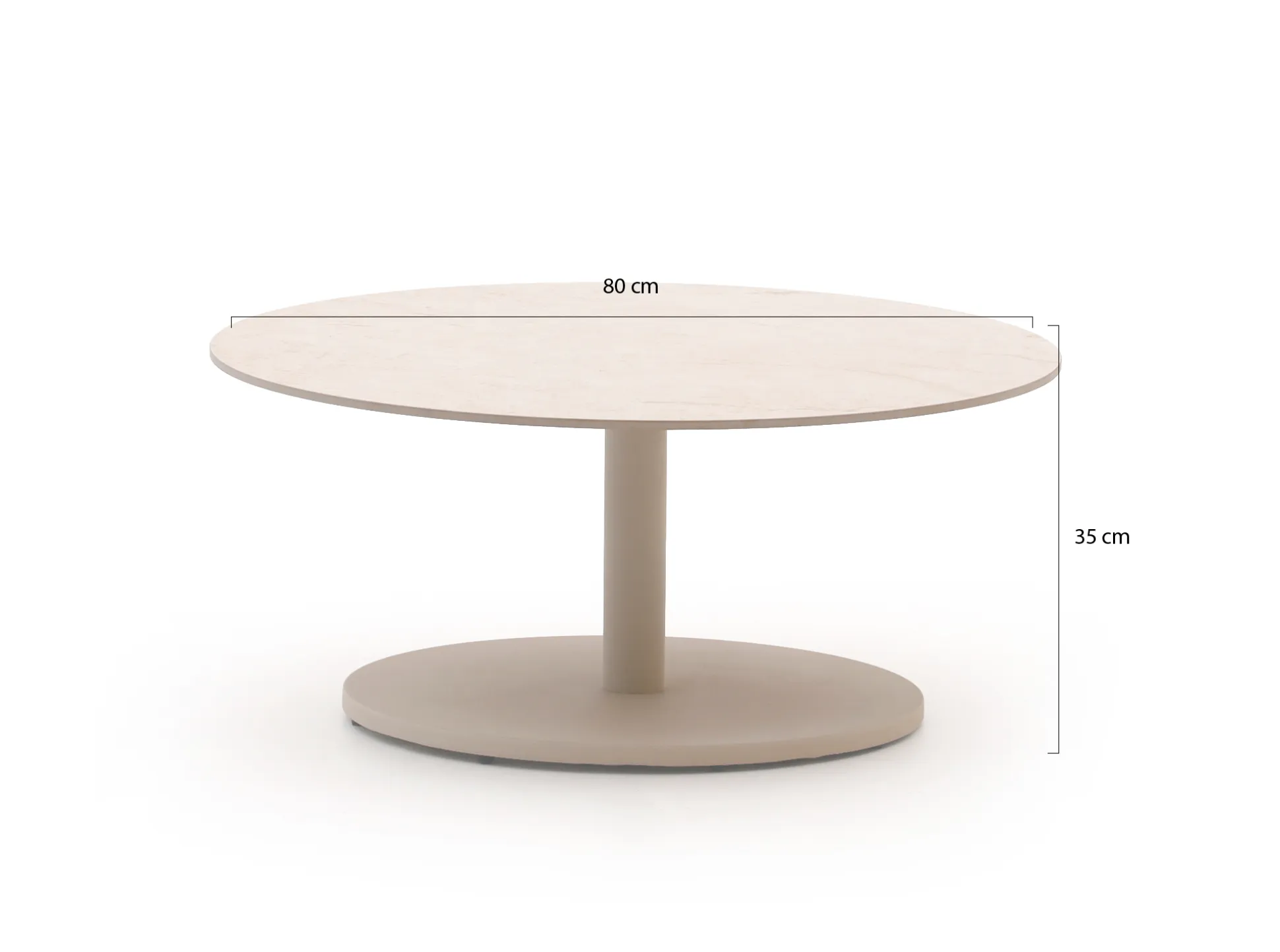 Manifesto Monticano lounge tuintafel ø 80cm (h: 35cm)