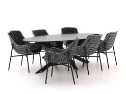 Manifesto Novara/Furato ellips 240cm dining tuinset 7-delig