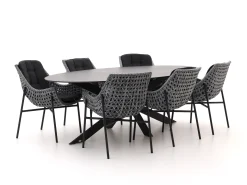Manifesto Novara/Furato ellips 240cm dining tuinset 7-delig