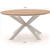 Manifesto Rivola/Fidenza ø149cm dining tuinset 7-delig