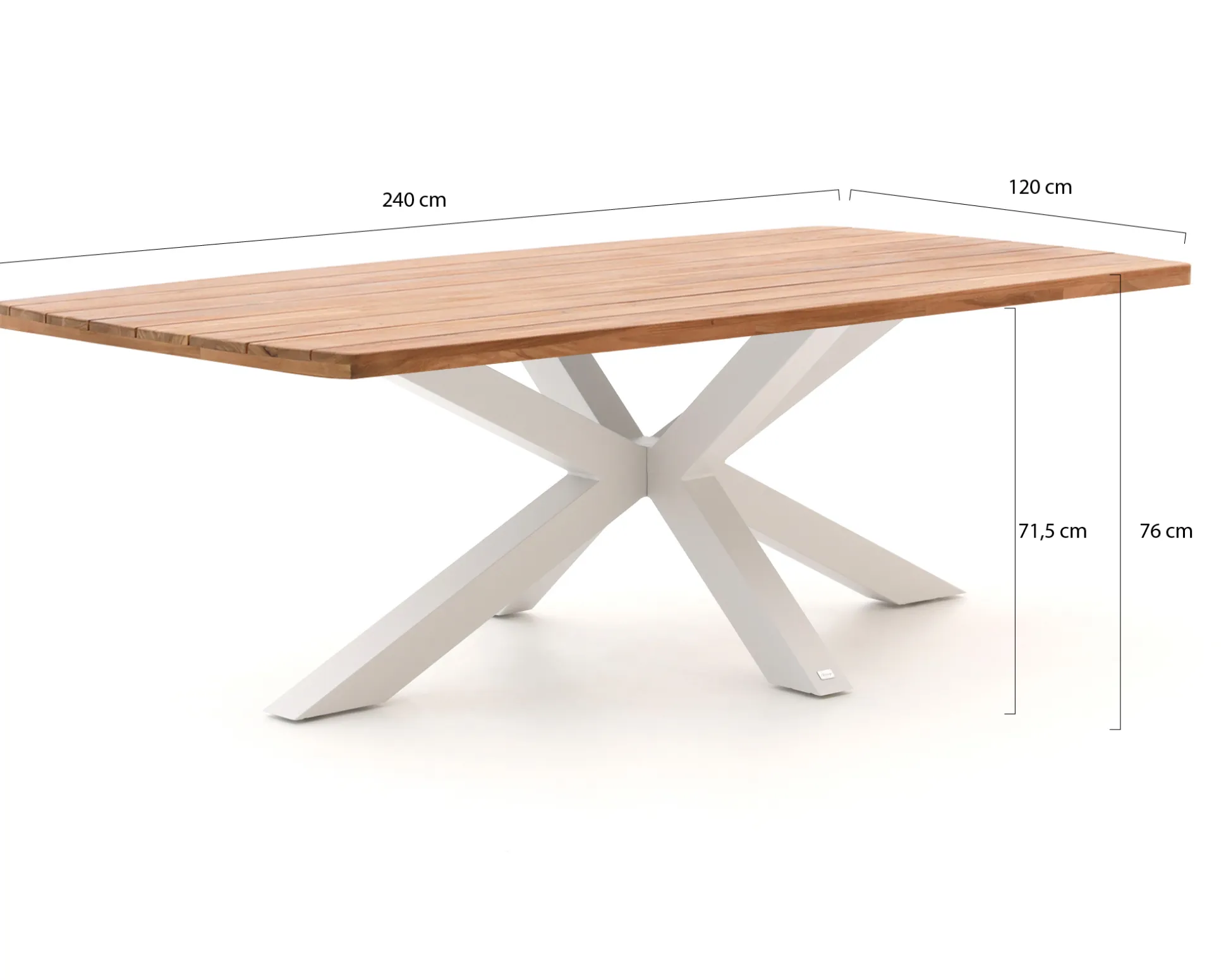 Manifesto Rivola/Induno Deens ovaal 240cm dining tuinset 7-delig