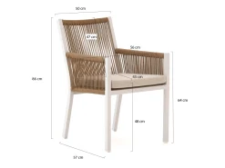 Manifesto Rivola/Induno Deens ovaal 240cm dining tuinset 7-delig