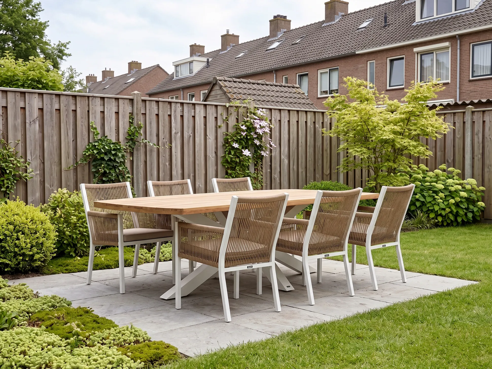 Manifesto Rivola/Induno Deens ovaal 240cm dining tuinset 7-delig