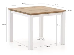 Manifesto Rivola/Lagundo 90cm dining tuinset 3-delig
