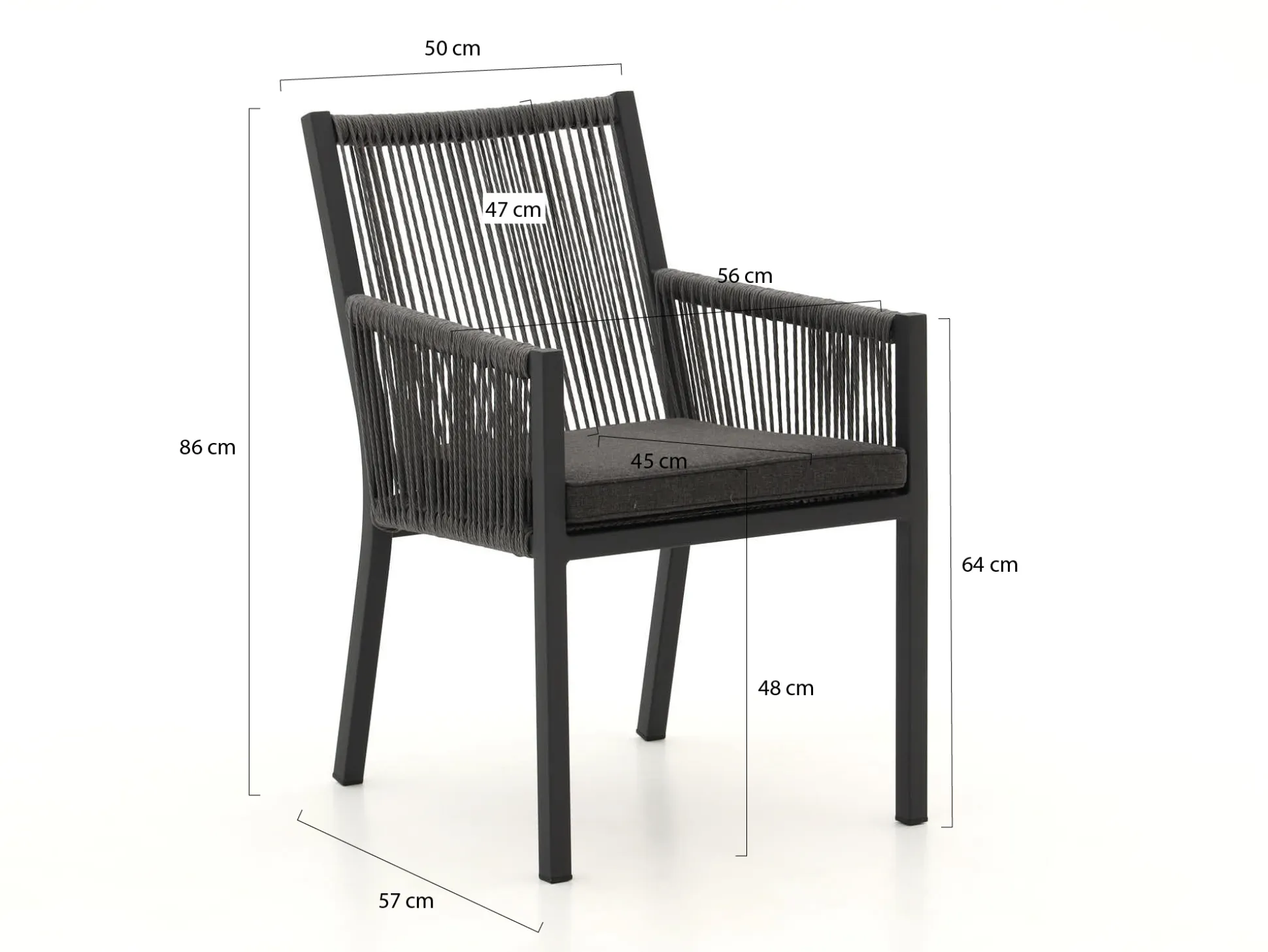 Manifesto Rivola/ROUGH-X 170cm dining tuinset 9-delig