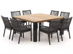 Manifesto Rivola/ROUGH-X 170cm dining tuinset 9-delig