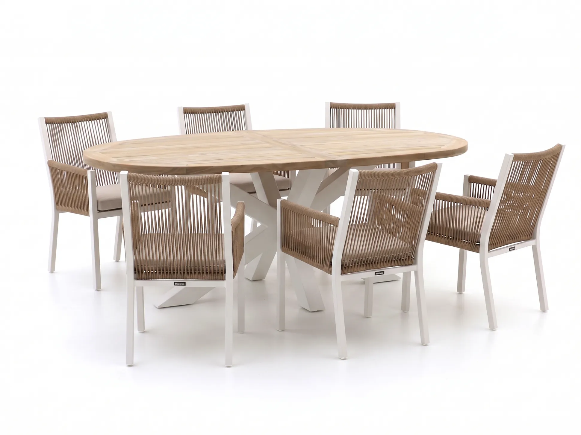 Manifesto Rivola/ROUGH-Y Ellips 200cm dining tuinset 7-delig