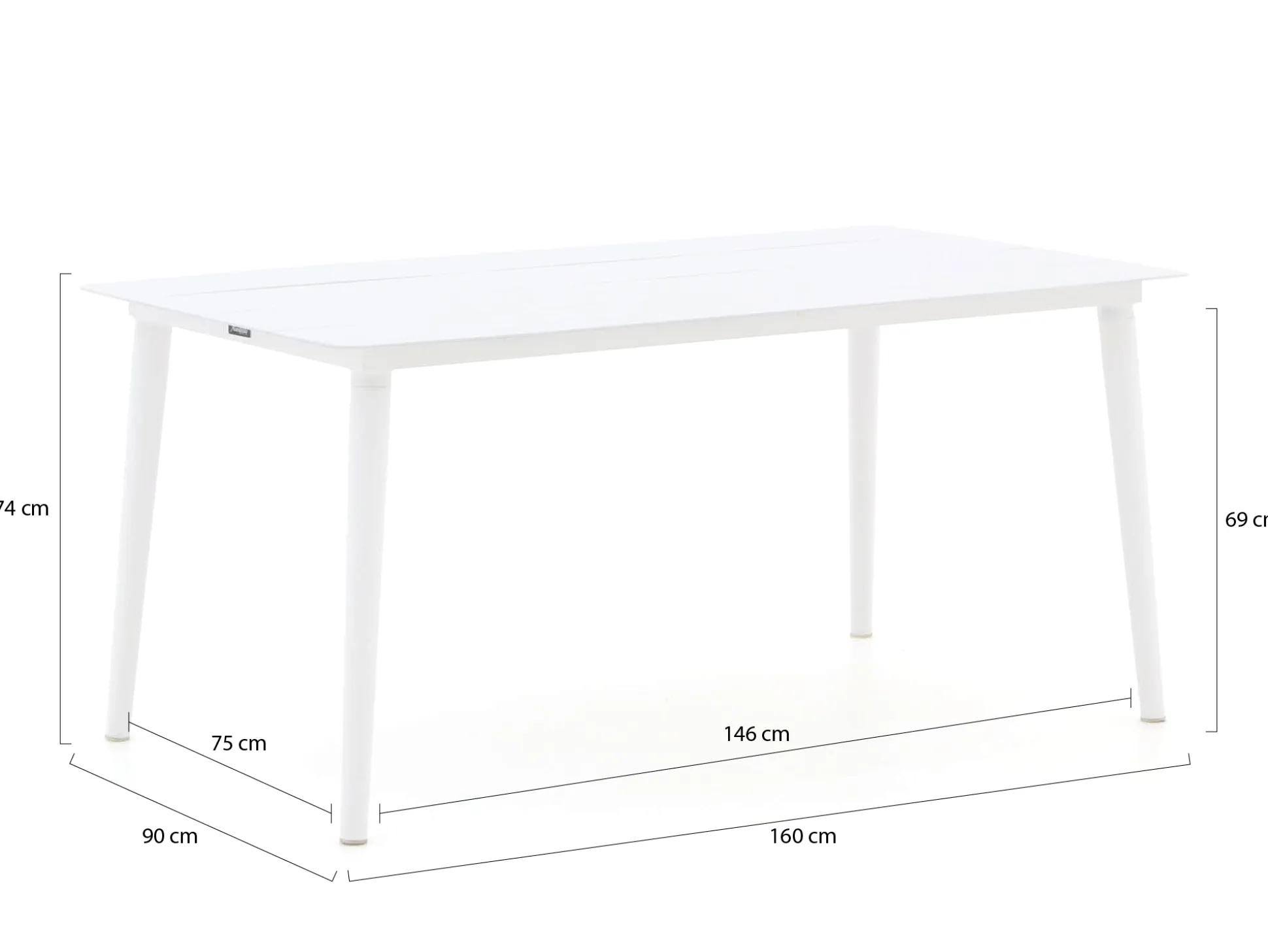 Manifesto Rivola/Sora 160cm dining tuinset 5-delig