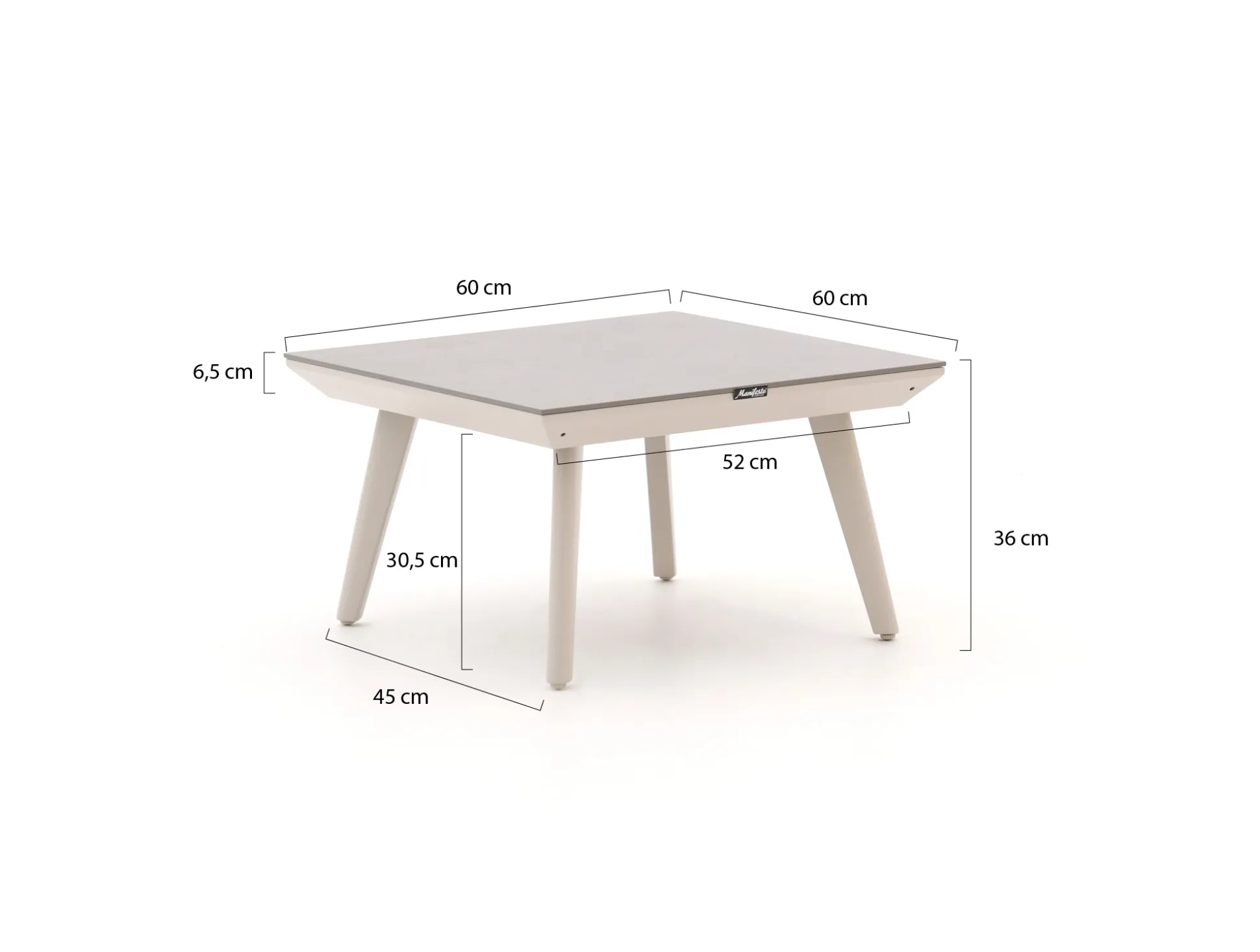 Manifesto Valsecca lounge tuintafel 60x60x36cm