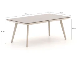 Manifesto Valsecca lounge tuintafel 110x60x45cm