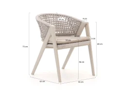 Manifesto Valsecca/Sestino 220cm dining tuinset 7-delig