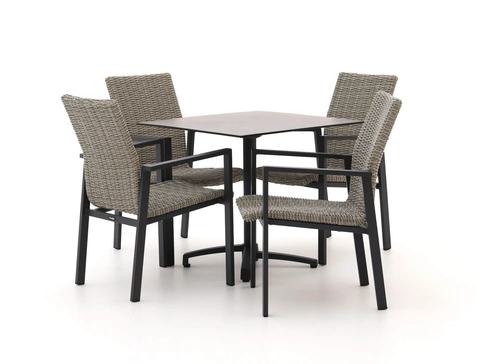 Manifesto Villongo/Canzo 80cm dining tuinset 5-delig stapelbaar inklapbaar