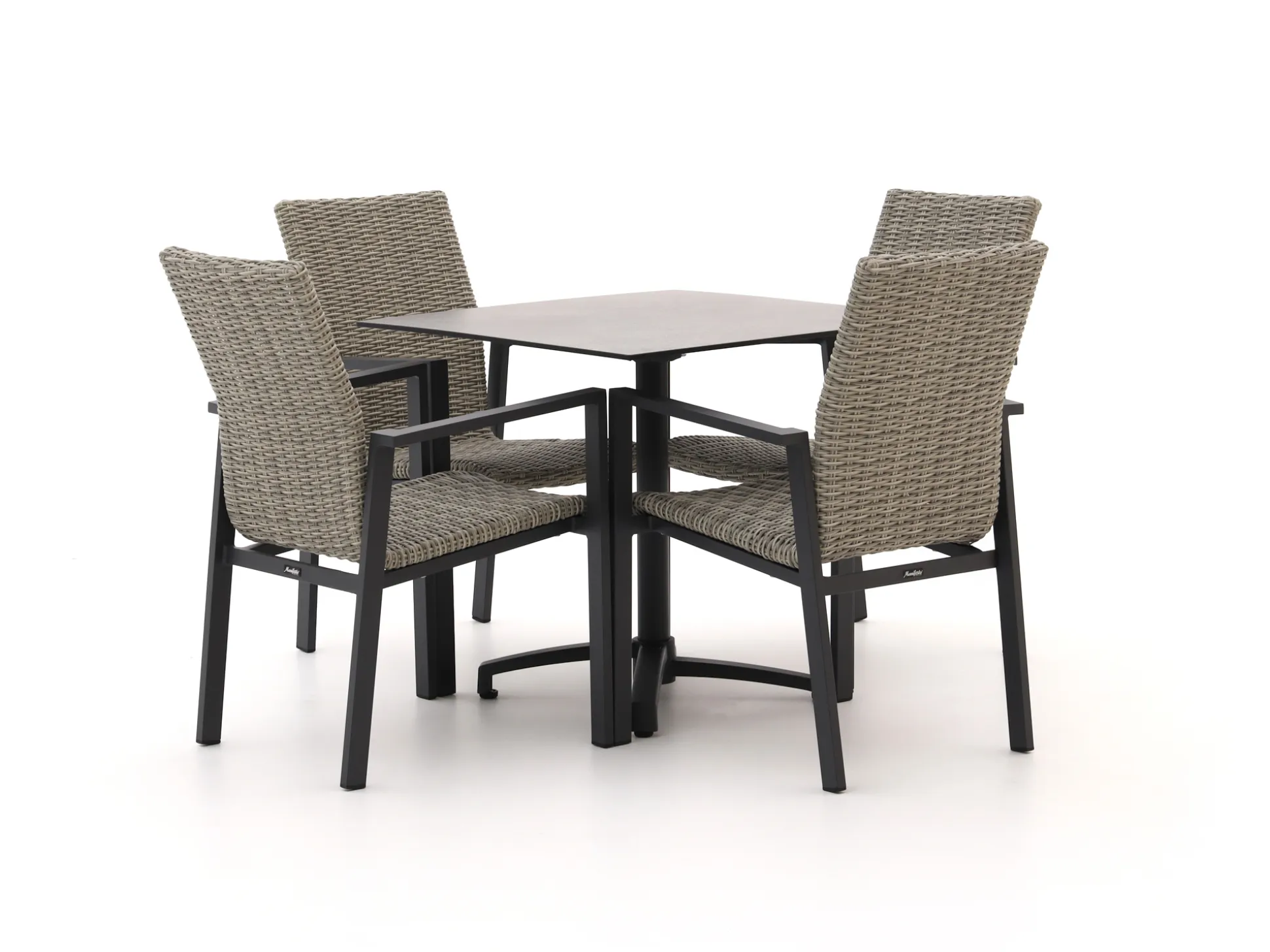 Manifesto Villongo/Canzo 80cm dining tuinset 5-delig stapelbaar inklapbaar