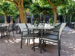 Manifesto Villongo/Canzo 140cm dining tuinset 5-delig stapelbaar inklapbaar