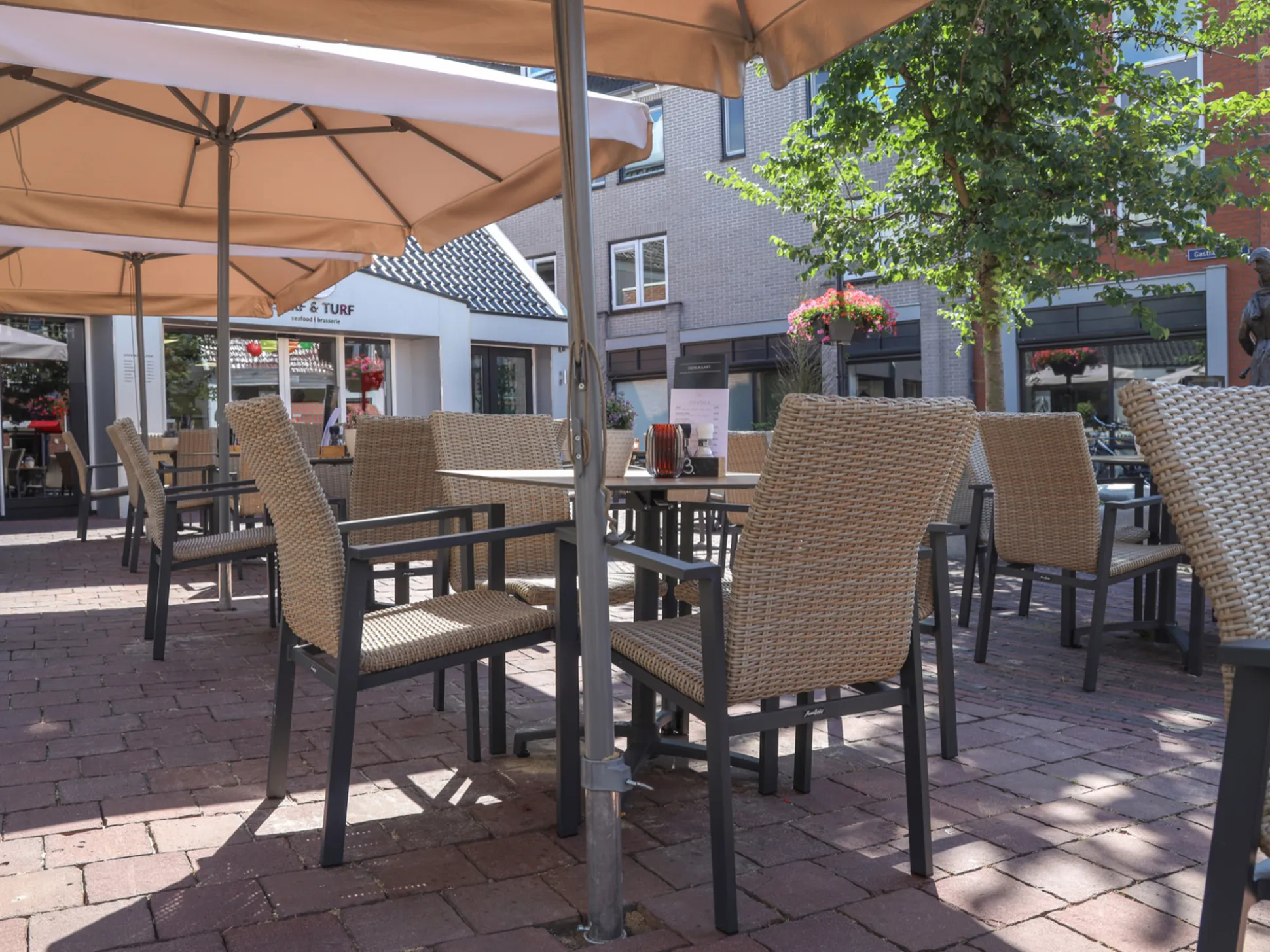 Manifesto Villongo/Canzo 80cm dining tuinset 5-delig stapelbaar inklapbaar