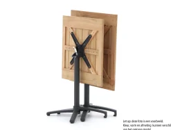 Manifesto Villongo/Canzo 80cm dining tuinset 5-delig stapelbaar inklapbaar