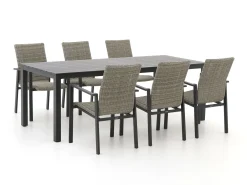Manifesto Villongo/Menzano 220cm dining tuinset 7-delig stapelbaar