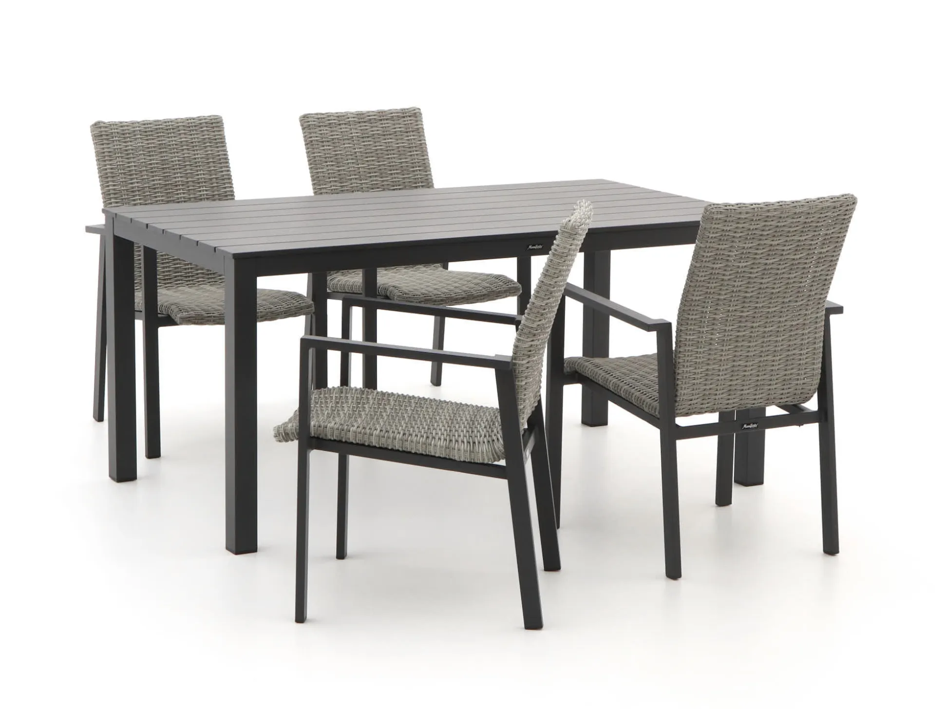 Manifesto Villongo/Menzano 160cm dining tuinset 5-delig stapelbaar
