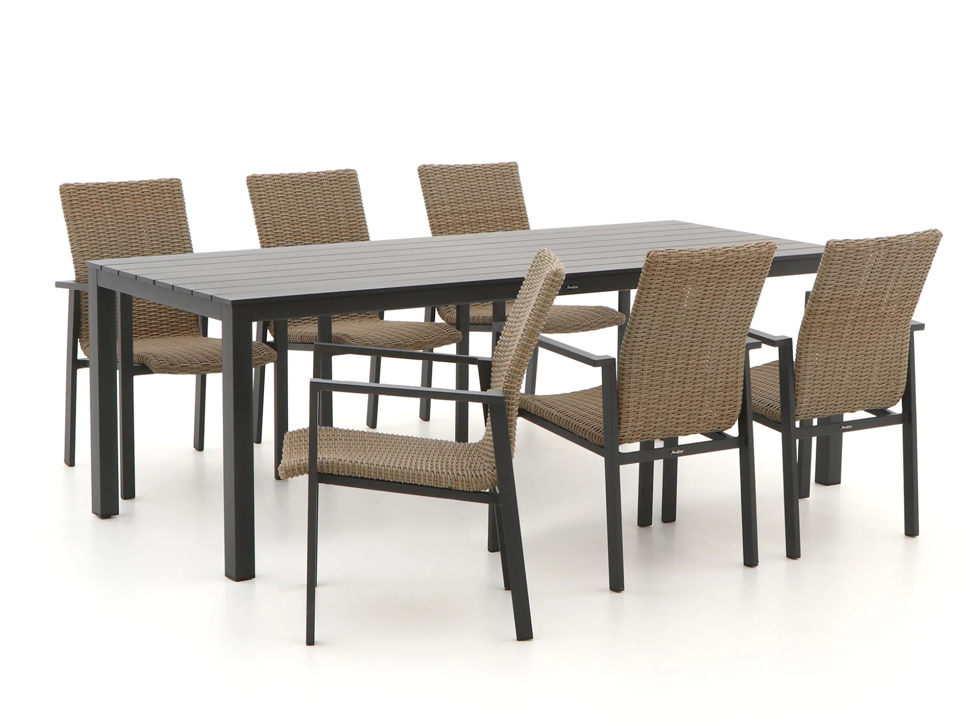 Manifesto Villongo/Menzano 220cm dining tuinset 7-delig stapelbaar