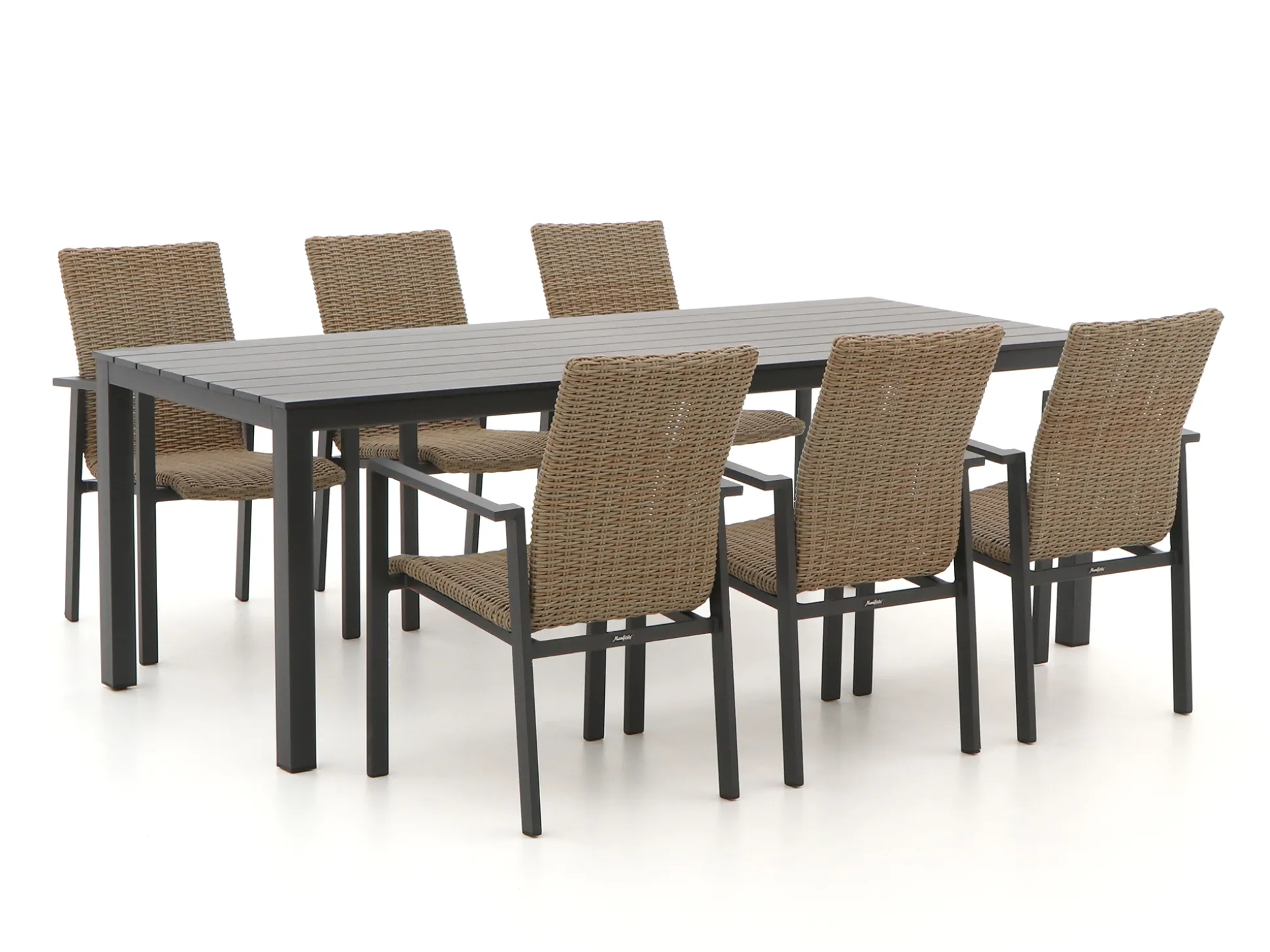 Manifesto Villongo/Menzano 220cm dining tuinset 7-delig stapelbaar