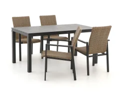 Manifesto Villongo/Menzano 160cm dining tuinset 5-delig stapelbaar