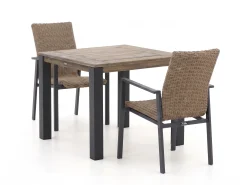 Manifesto Villongo/ROUGH-S 90cm dining tuinset 3-delig stapelbaar