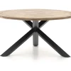 Manifesto Villongo/ROUGH-Y ø150cm dining tuinset 7-delig stapelbaar