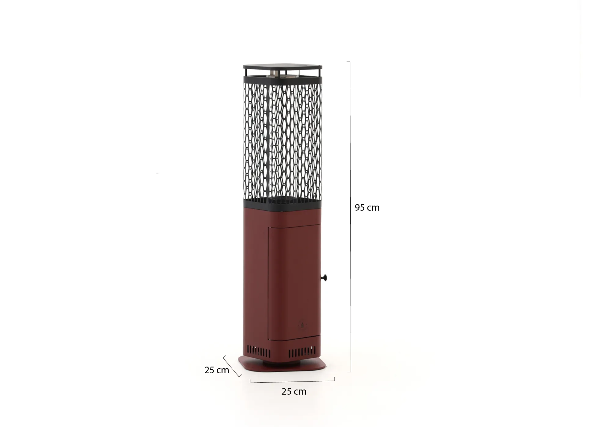 Monti HeatLine Blaze pellet terrasverwarmer 26x26x95cm