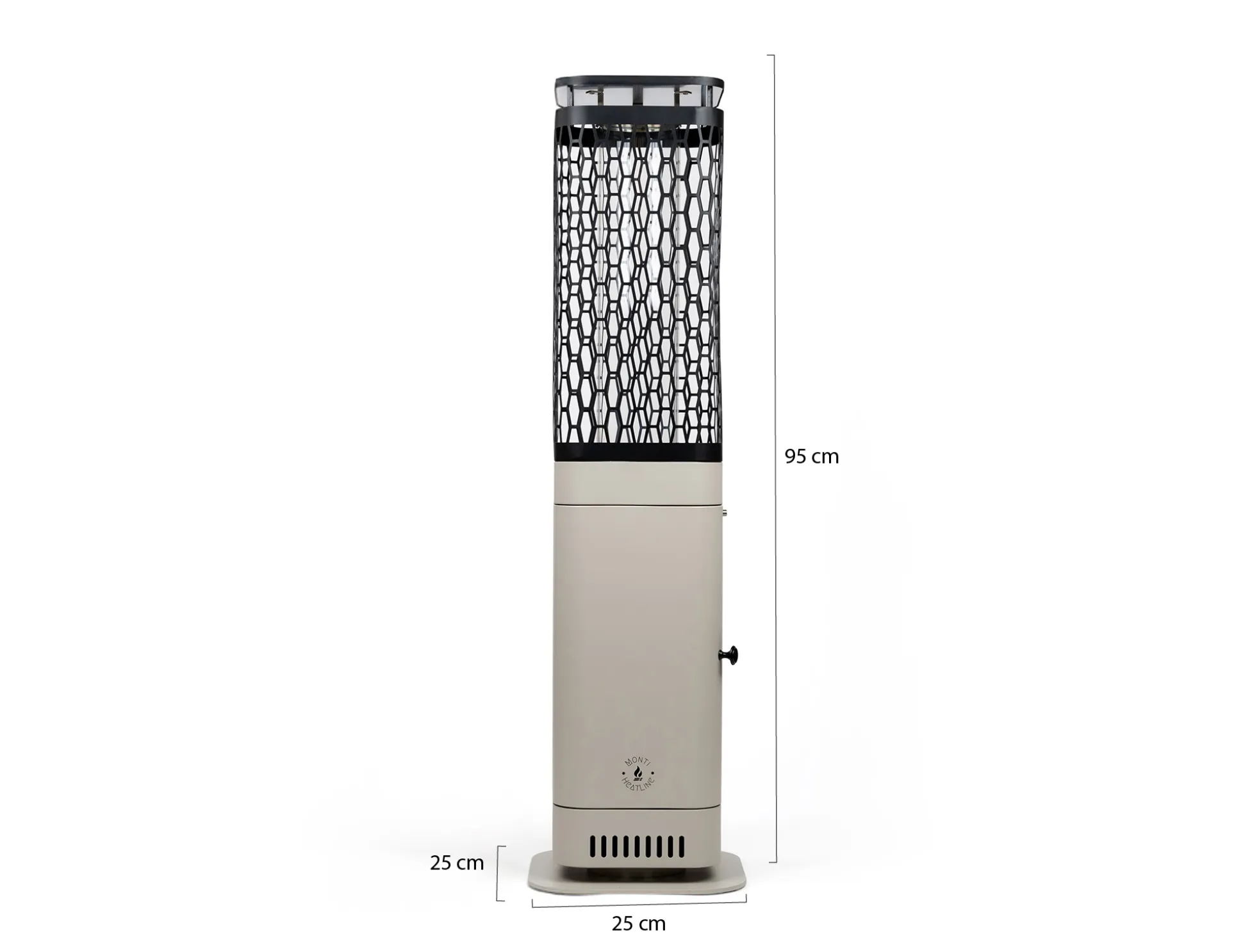 Monti HeatLine Blaze pellet terrasverwarmer 26x26x95cm