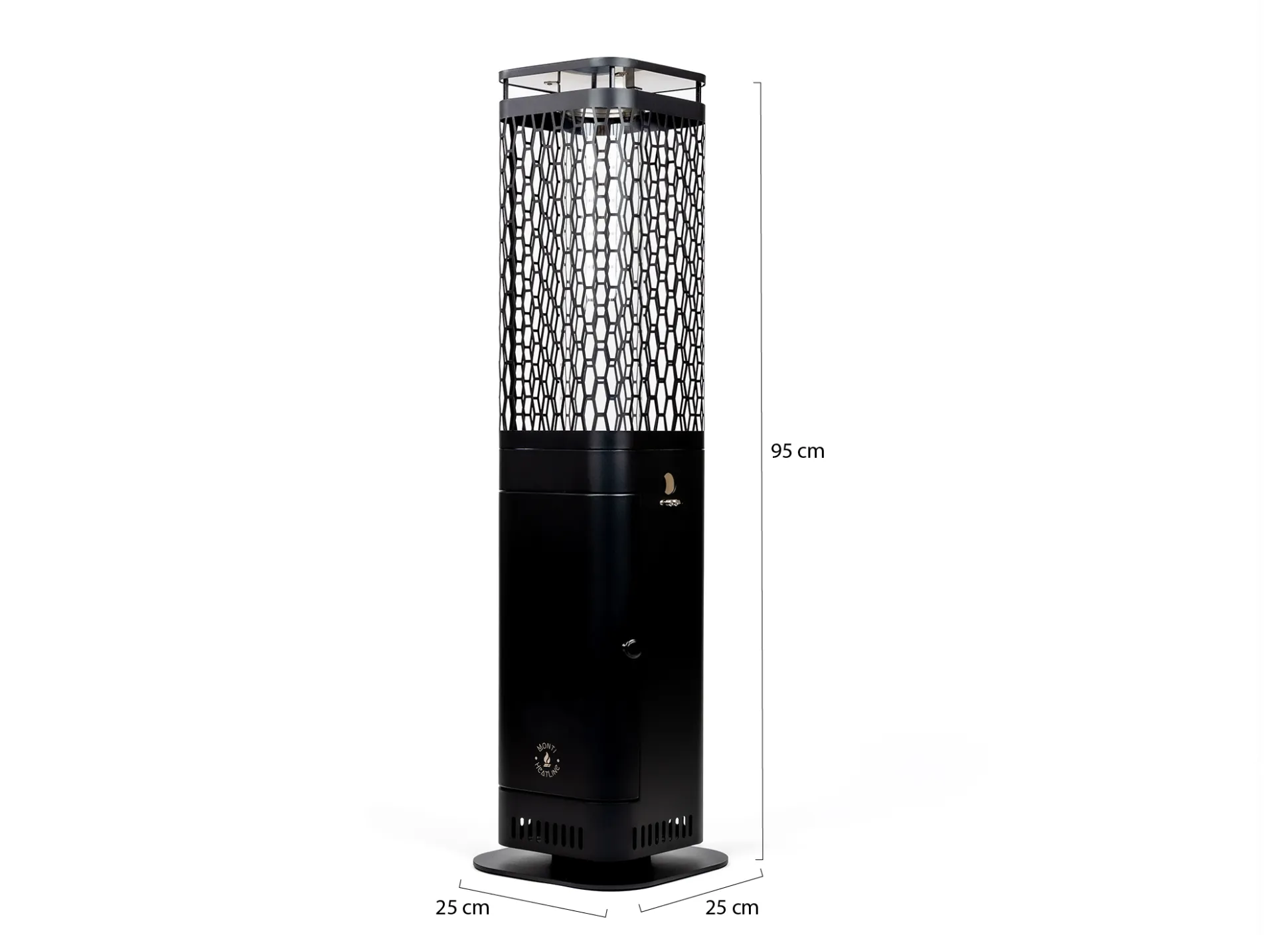 Monti HeatLine Blaze pellet terrasverwarmer 26x26x95cm